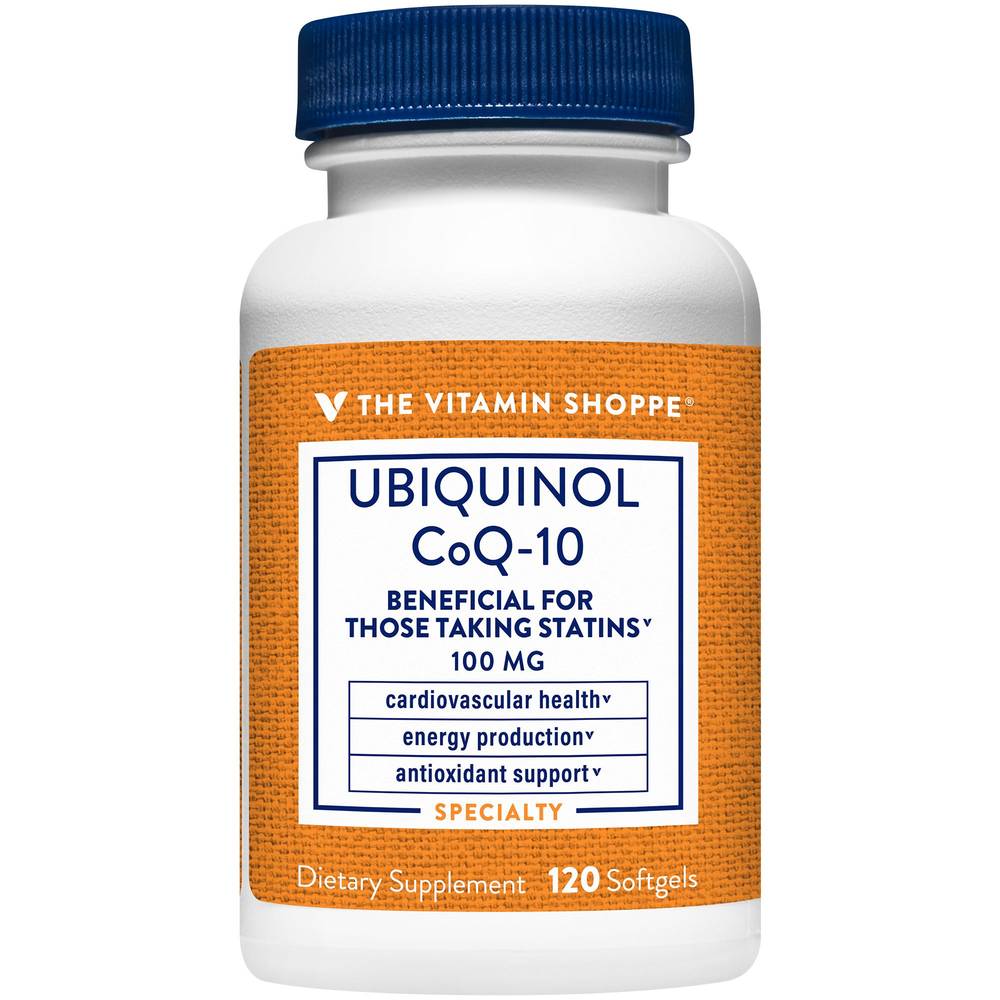 Ubiquinol Coq-10- Helps Energy Production, Supports Cellular & Cardiovascular Health - 100 Mg (120 Softgels)