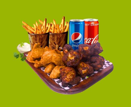🏀 Menu Duo Mix (7 hot wings • 7 tenders)🔥🐔