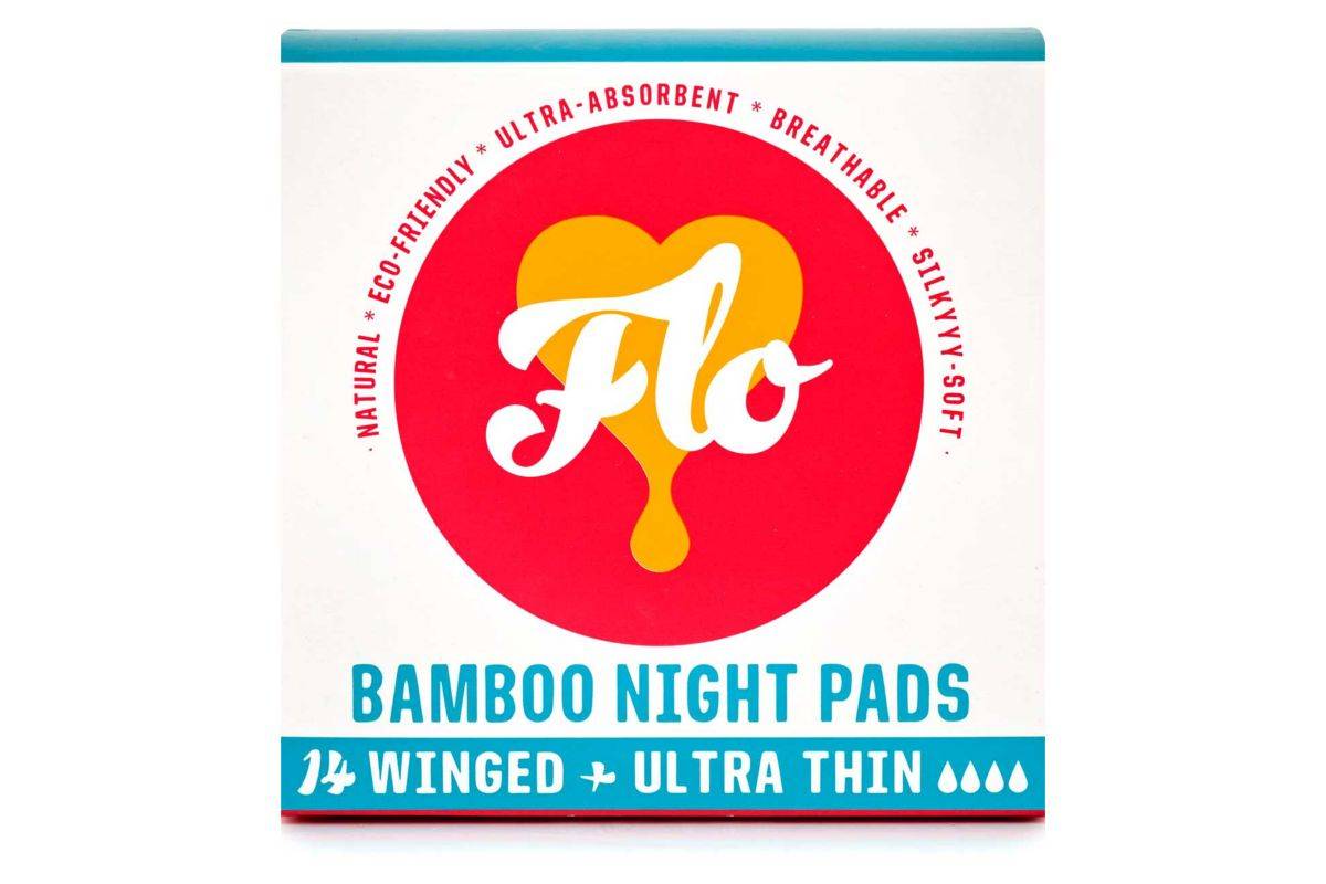 FLO Bamboo Pads Night Pack (14 Pads)