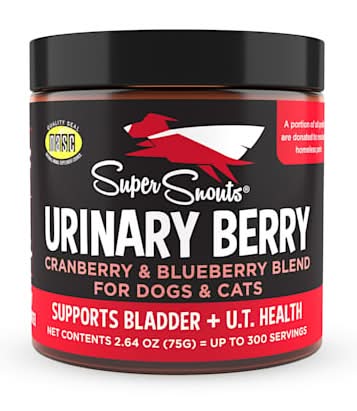 Super Snouts Urinary Berry Powder Supplement For Dogs and Cats (2.64 oz)