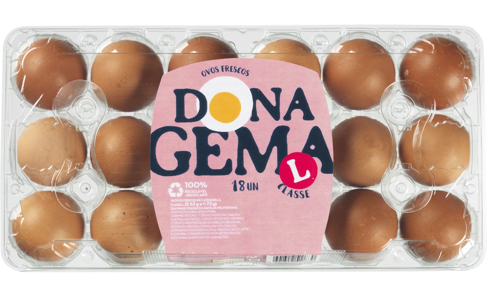 Ovos Classe L Dona Gema (emb. 18 un)