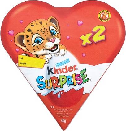 Kinder Surprise Valentine Heart T2 Chocolates (40 g)