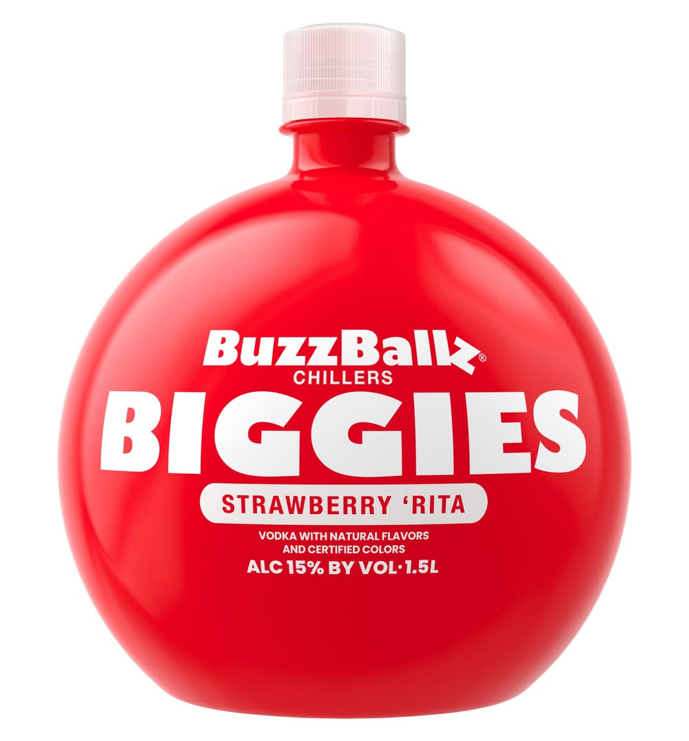 BuzzBallz Biggies Chillers Cocktail, Strawberry ‘Rita (1.5 L)