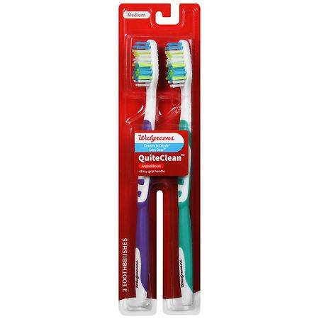 Walgreens Quite Clean Full Medium Toothbrushes