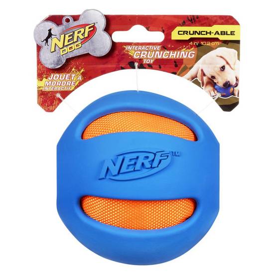 Nerf Dog Crunchable Ball Blue 4" (1 unit)