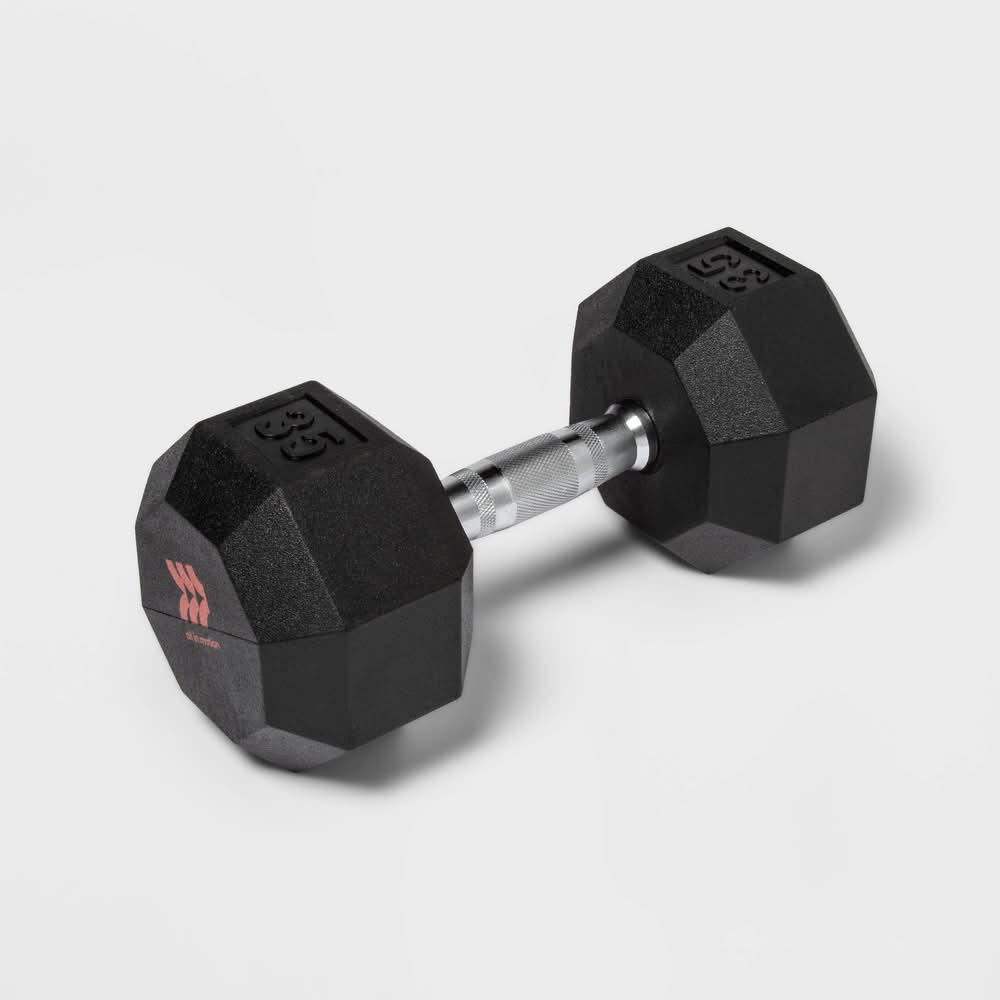 All In Motion Hex Dumbbell, Black