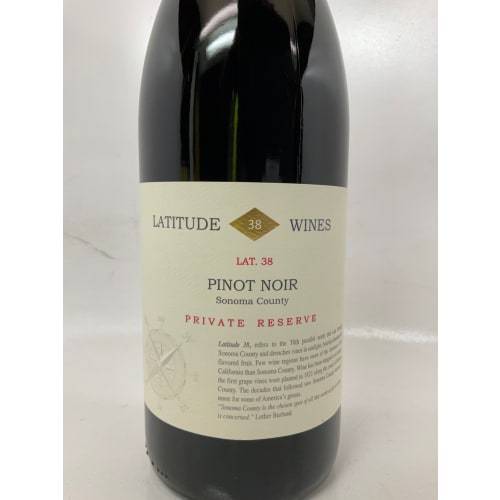 Latitude 38 Wines Private Reserve Pinot Noir Wine (750 ml)