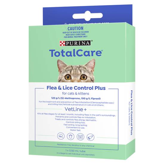 Purina Total Care Flea Control Plus Cat Treatment 1 pack