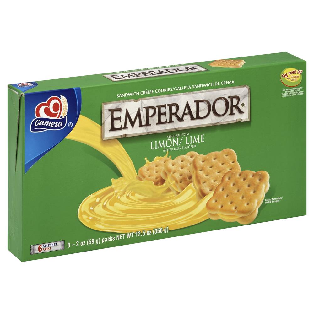 Emperador Sandwich Cookies, Lime (2 oz, 6 ct)