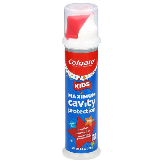Colgate Maximum Cavity Protection Kids Toothpaste Pump (4.4 oz)