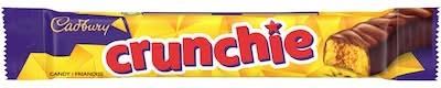 Cadbury crunchie barre chocolatée à la tire-éponge - sponge toffee chocolate bar