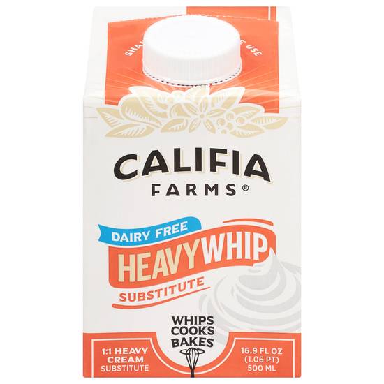 Califia Farms Heavy Whip Dairy Free Cream Substitute