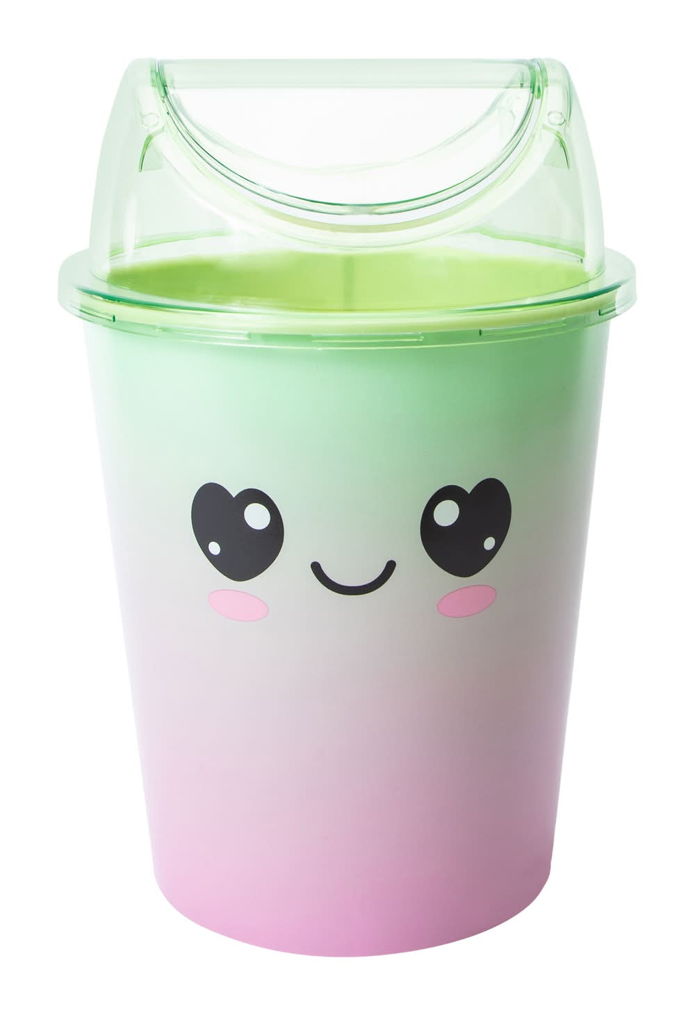 Boba Tea Trash Can Green/Pink