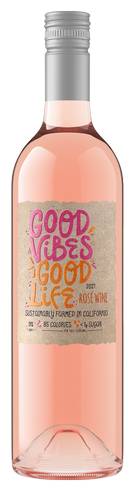 Good Vibes Good Life California Rose Wine, 2021 (750 ml)