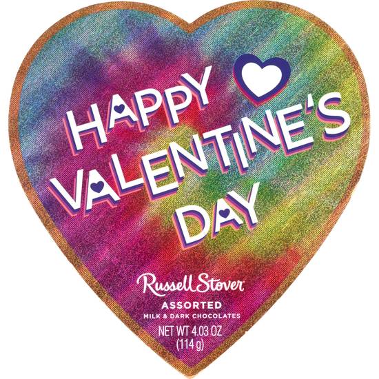 Order Russell Stover Valentine's Day Tween Heart Assorted Milk Chocolate & Dark Chocolate Gift Box, 4.03 oz food online from CVS store, Providence County on bringmethat.com