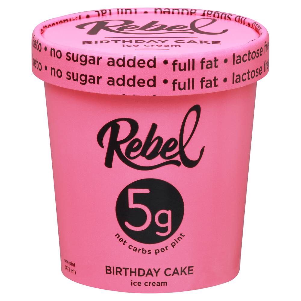 Rebel Birthday Cake Ice Cream (1 pint)