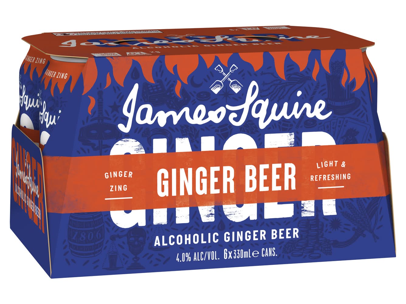 James Squire Alcoholic Ginger Beer (6 x 330mL)