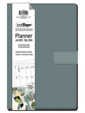 See It Bigger Medium Padfolio 18 Month Planner