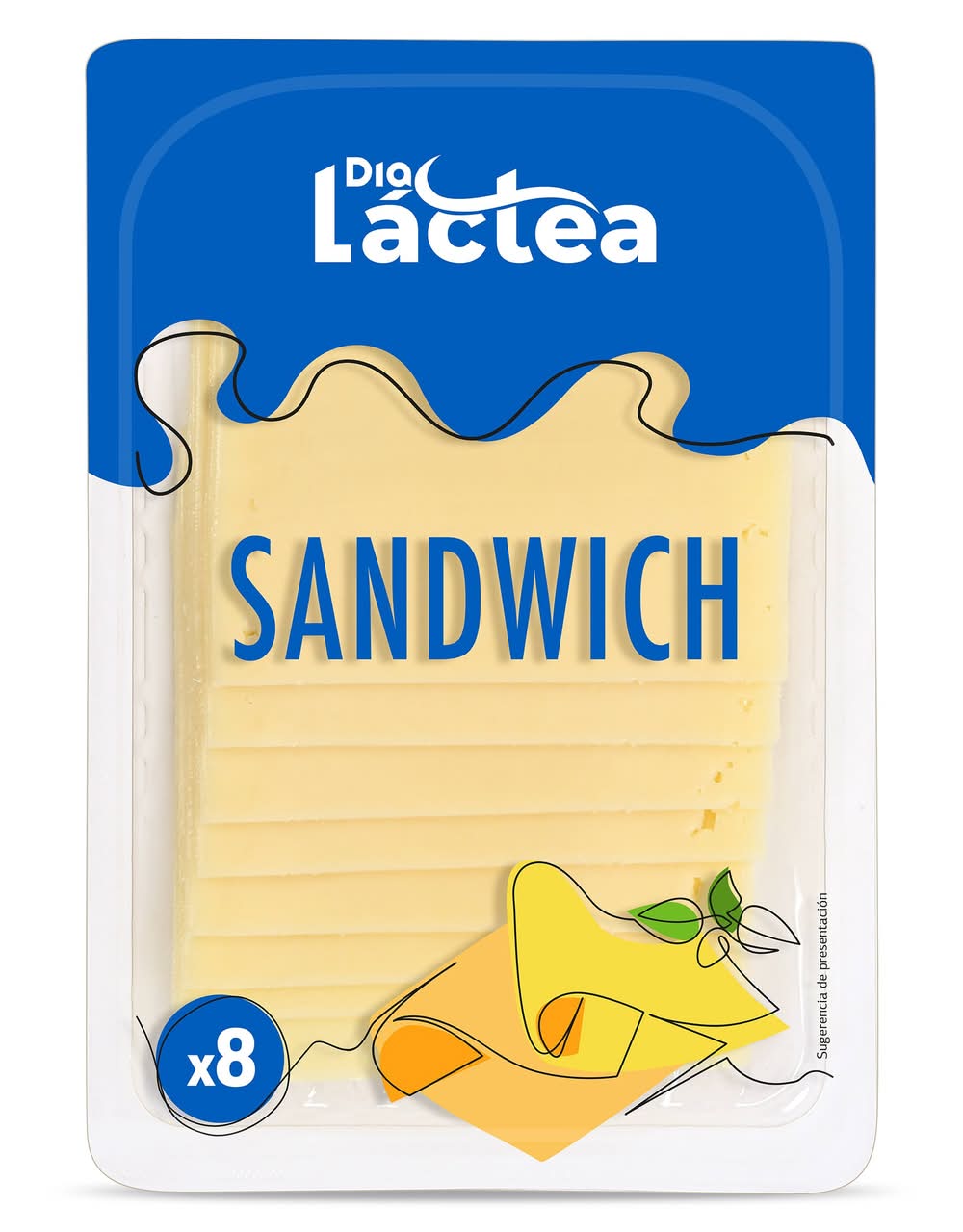 Queso Sándwich Dia Láctea Sobre 160 G