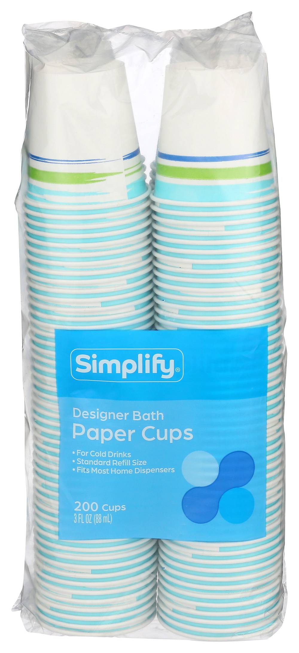 Simplify Designer Bath Paper Cups