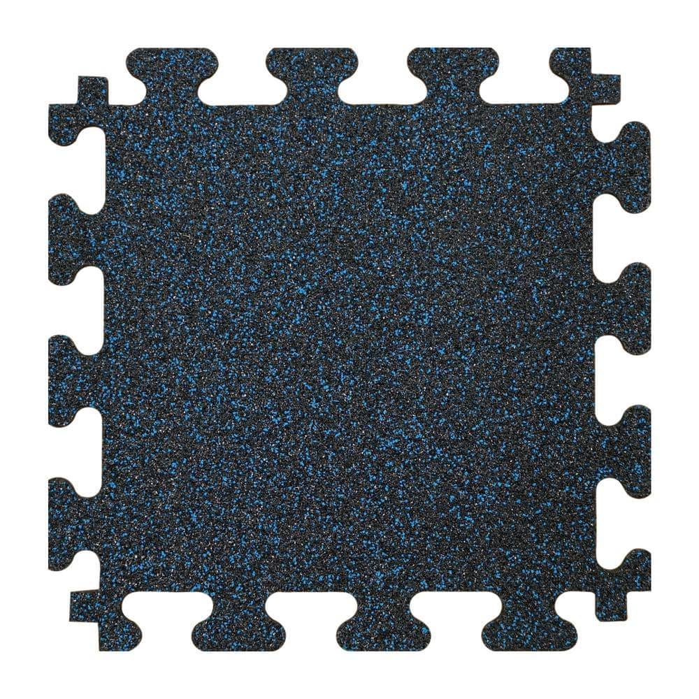 TrafficMaster Thick Rubber Exercise Gym Flooring Tiles (6 ct)