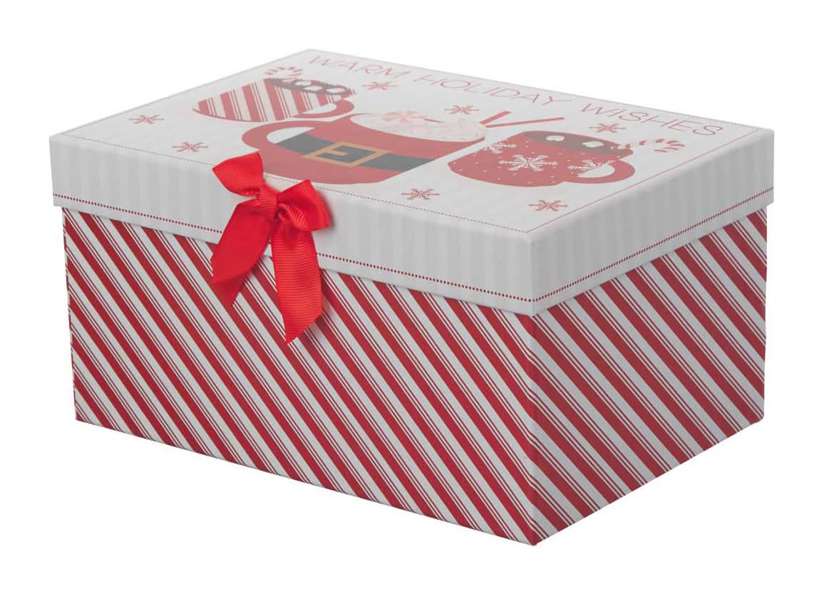 Christmas Printed Rectangular Gift Box Large