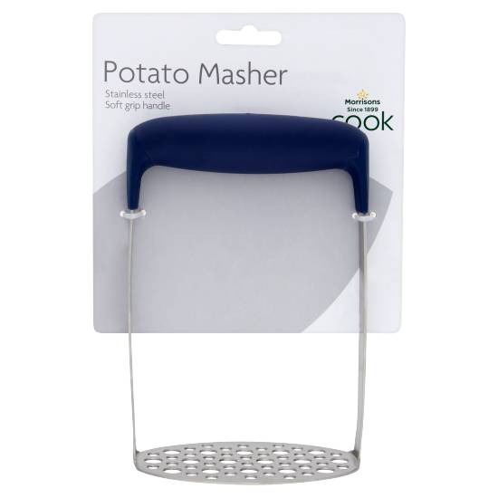 Morrisons Stainless Steal Soft Grip Handle Potato Masher