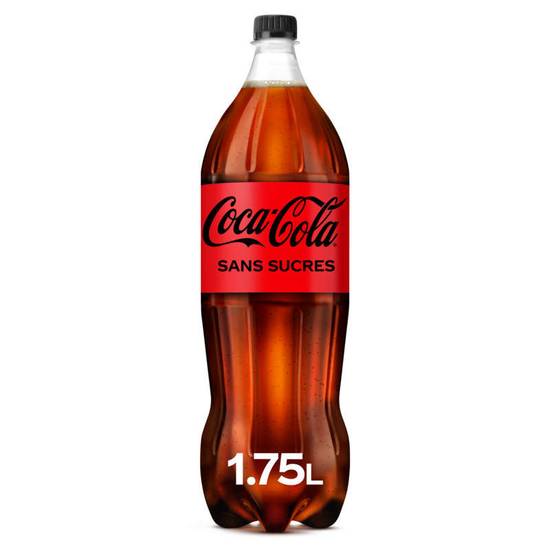 COCA-COLA - Soda Cola - Zéro - Avec édulcorant - 1,75l