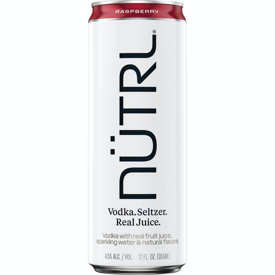 Nütrl Raspberry Vodka Seltzer (375ml bottle)
