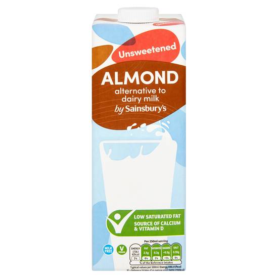 Sainsbury's Unsweetened Almond Drink 1L
