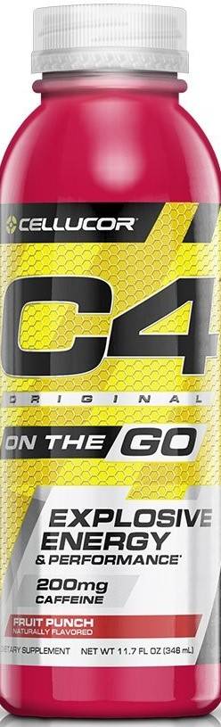 Cellucor C4 Pre-Workout On-the-Go Drink Fruit Punch (11.7 oz)