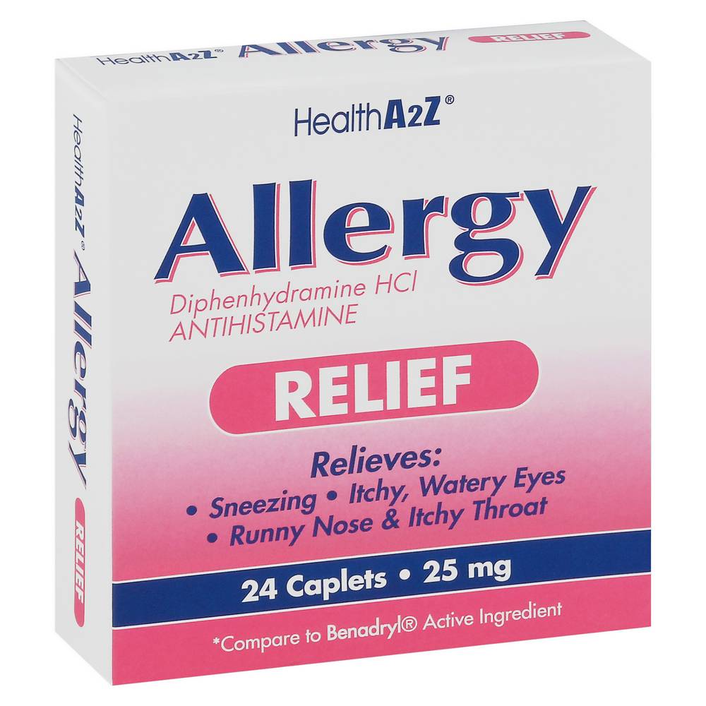 Healtha2z Allergy Relief Caplets 25 mg (24 ct)