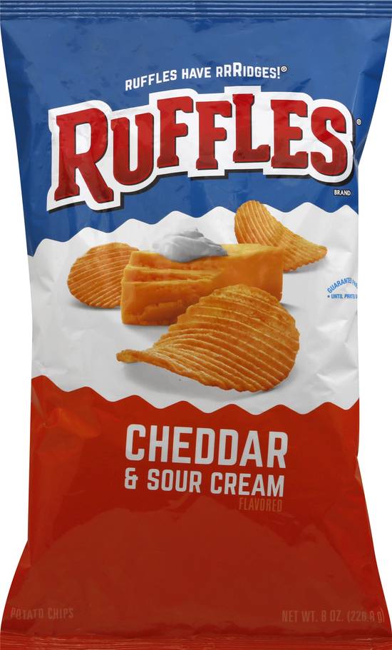 Ruffles Potato Chips (cheddar-sour cream)