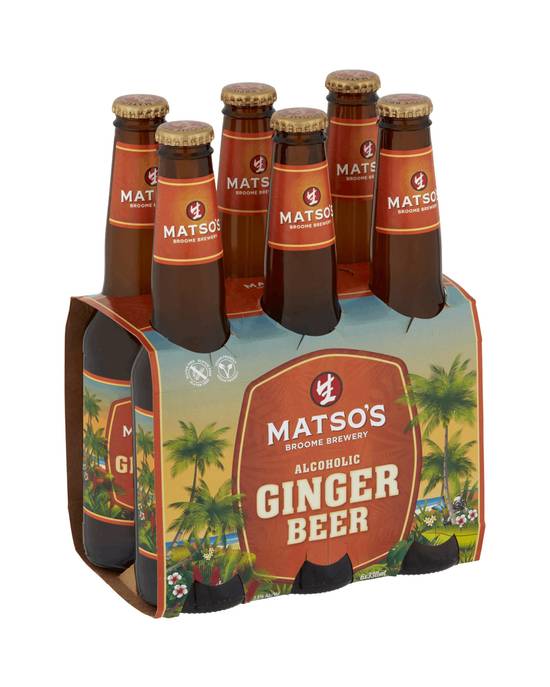 Matsos Ginger Beer Bottle 6x330ml