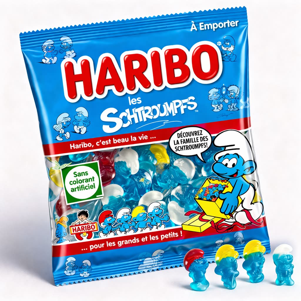 Haribo Schtroumpfs 120G