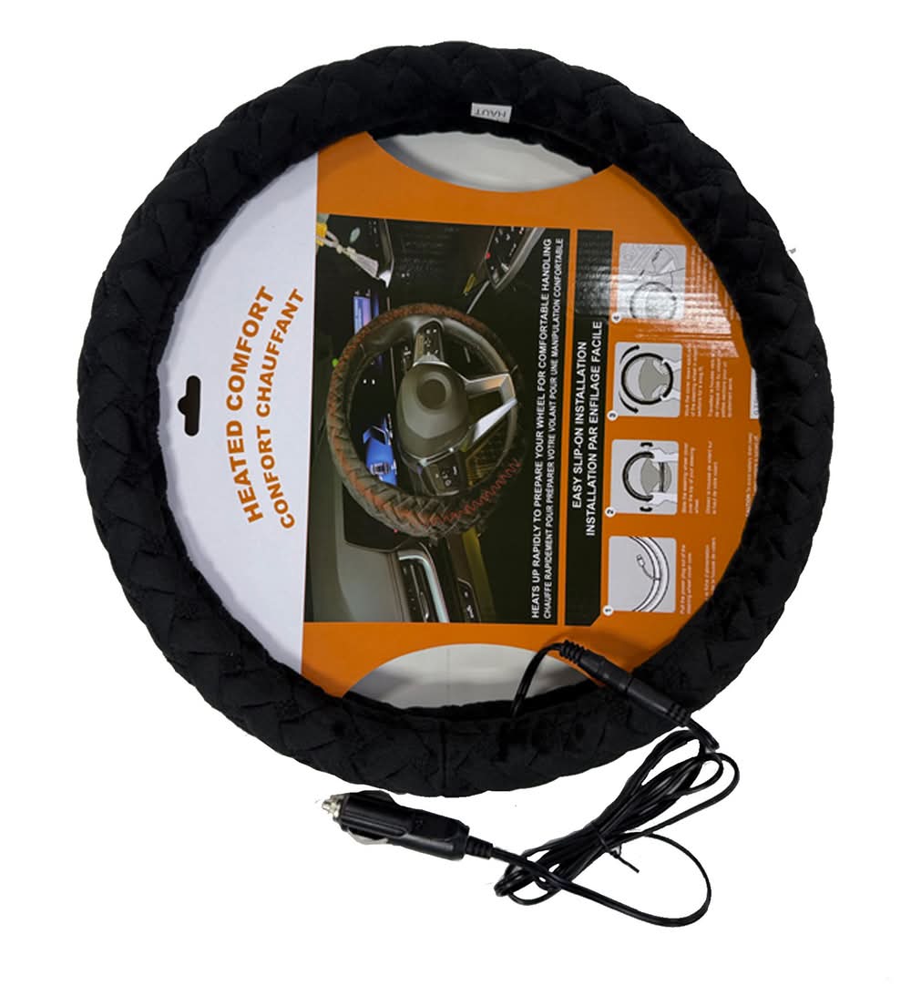 Heated Steering Wheel Cover, 15-in.