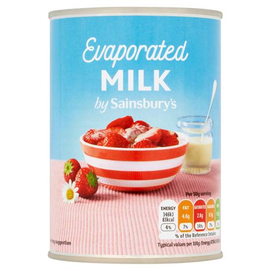 Sainsbury's Evaporated Milk 410g