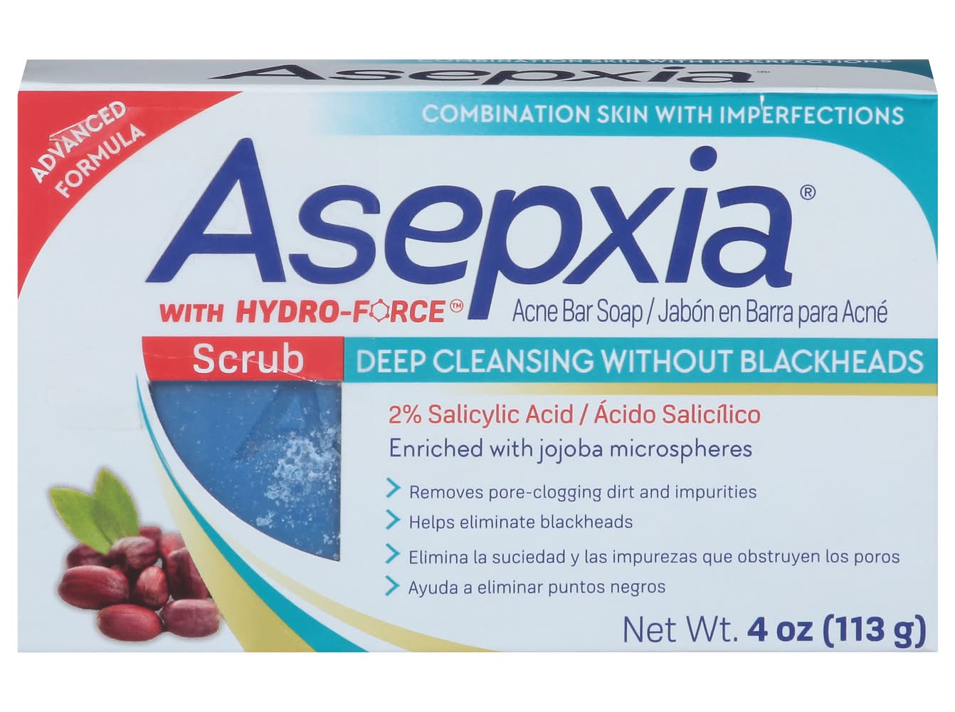 Asepxia Hydro Force Acne Bar Soap (4 oz)