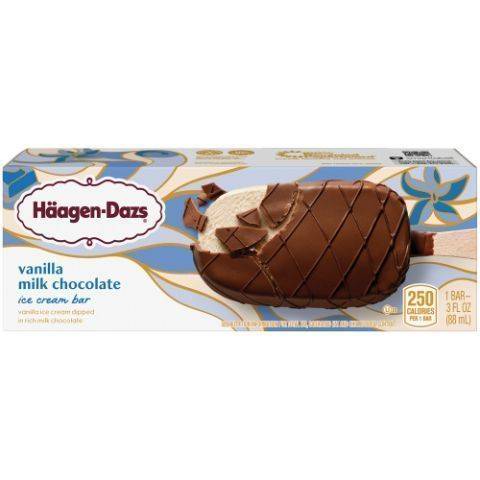 Haagen Dazs Vanilla Milk Chocolate Bar 3oz