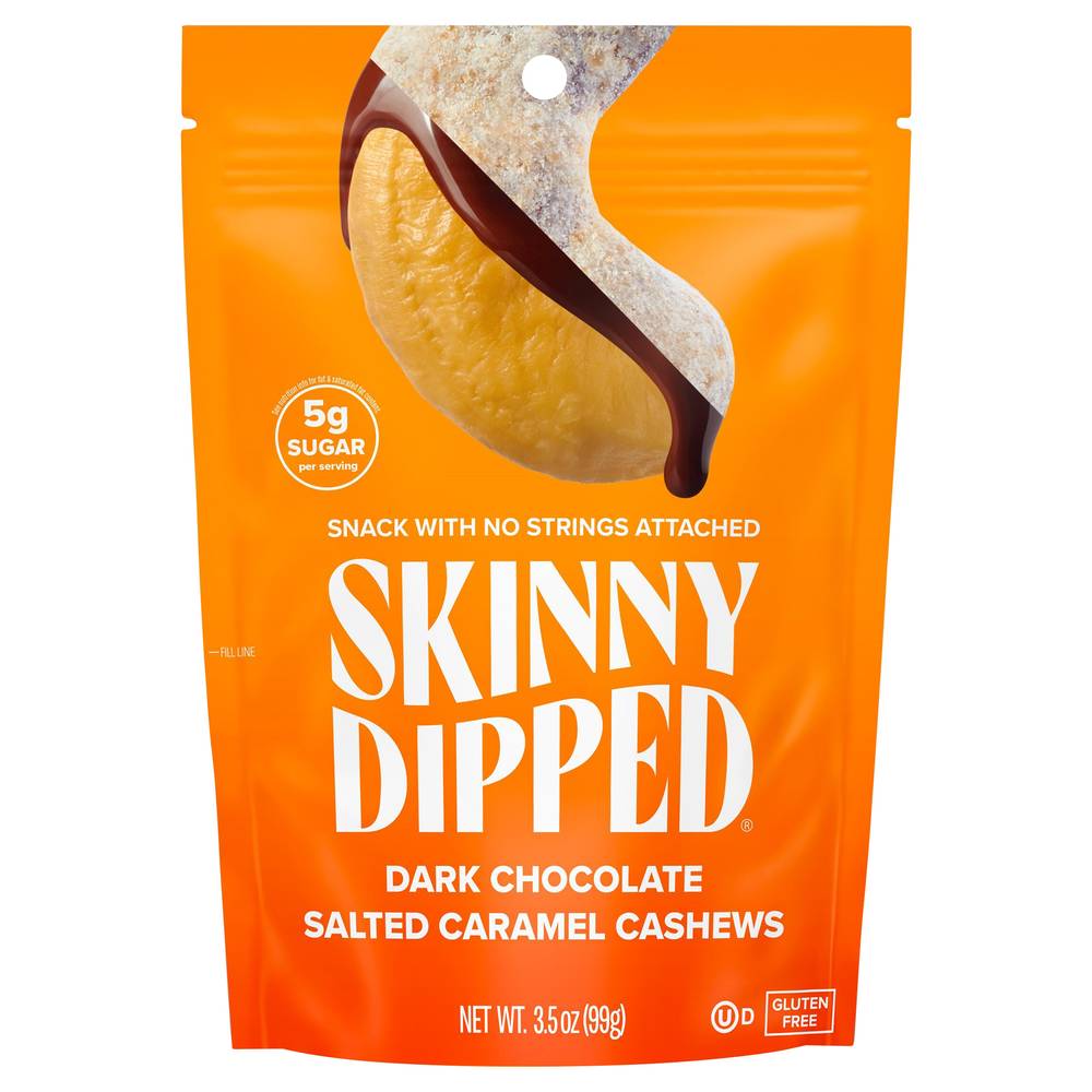 Skinny Dipped Dark Chocolate Salted Caramel Cashews (3.5 oz)