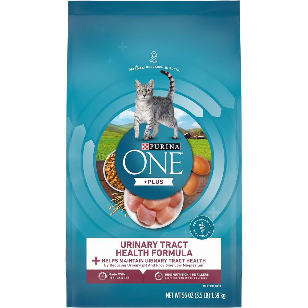 Purina ONE® +Plus Urinary Tract Adult Cat Dry Food - Chicken, High-Protein (Flavor: Chicken, Color: Assorted, Size: 3.5 Lb)