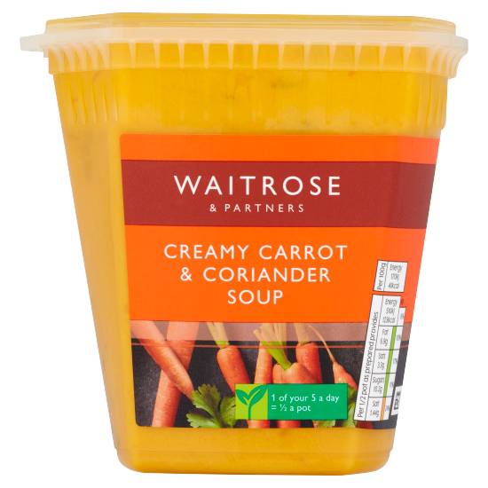 Waitrose Creamy Carrot & Coriander Soup