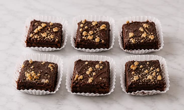Half Dozen Chocolate Walnut Brownies