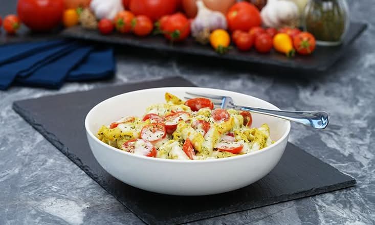 Pesto Baked Ziti*