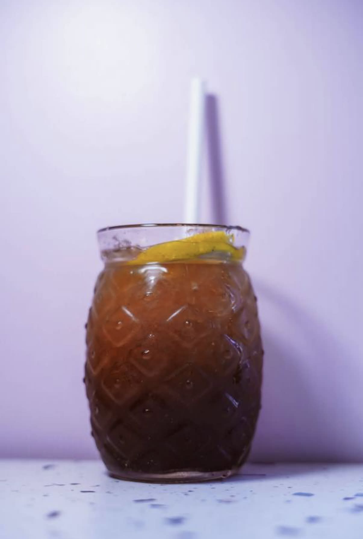 Thé glacé à la pêche