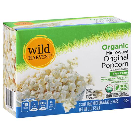Wild Harvest Organic Microwave Original Popcorn (3 ct)