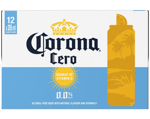 Corona Cero Non-Alcoholic Beer (12 x 355 ml)