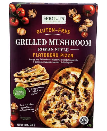 Sprouts Gluten-Free Grilled Mushroom Roman Style Flatbread Pizza