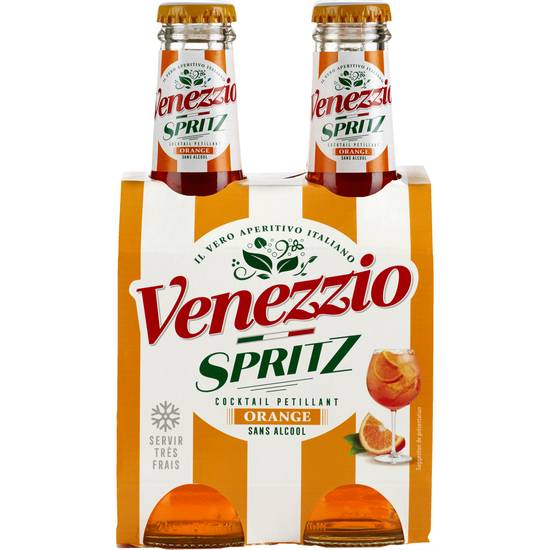 Venezzio - Cocktail pétillant spritz sans alcool (4 pièces, 200 ml)