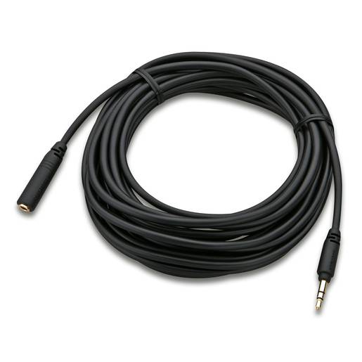Radioshack cable extensión auxiliar 3.5 mm negro (1 pieza)